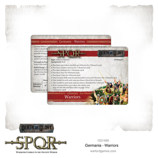 SPQR: Germania - Warriors New - Tistaminis