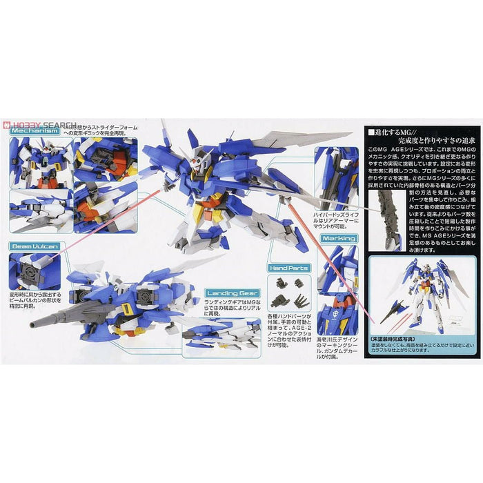 Gundam MG 1/100 Gundam Age-2 Normal New - Tistaminis