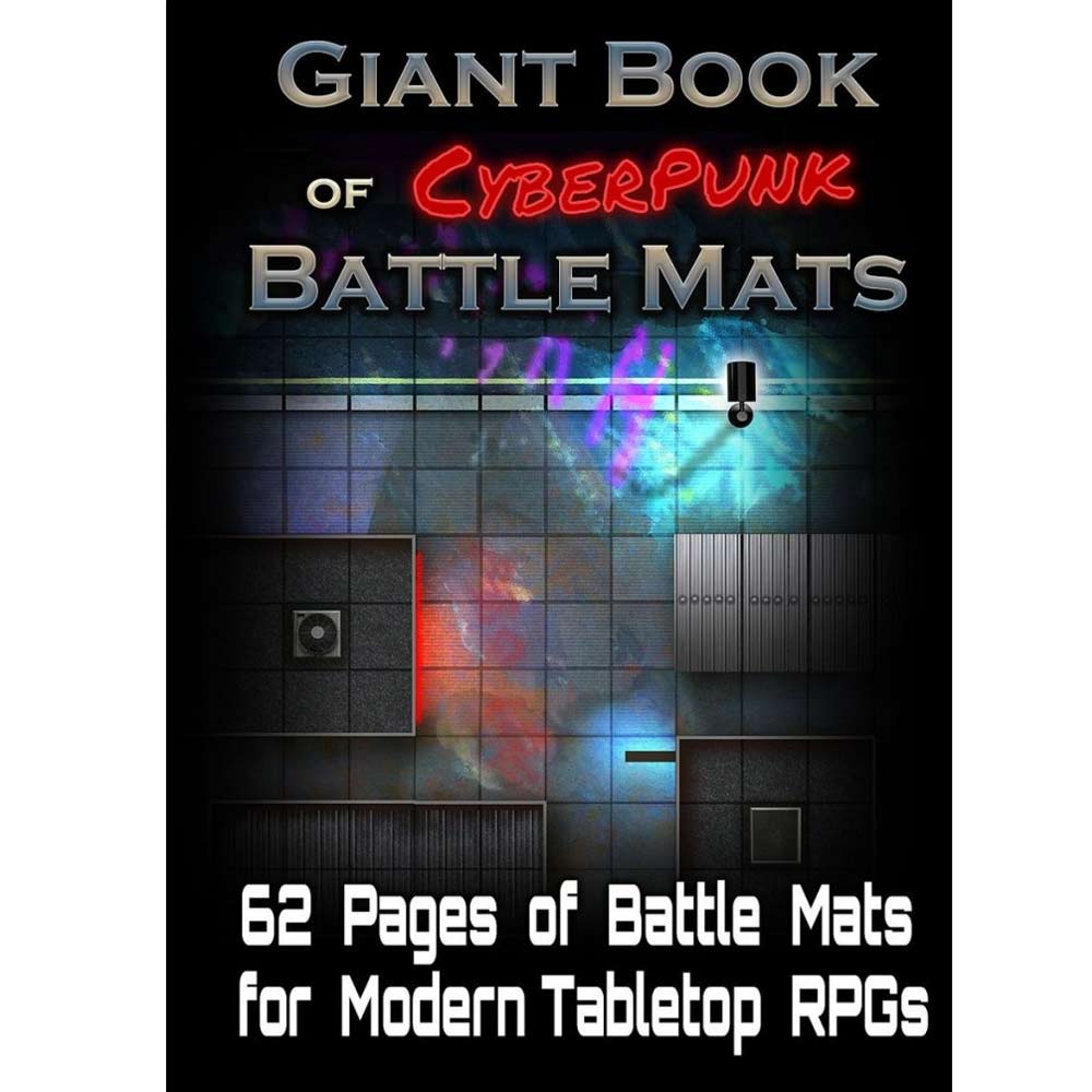 GIANT BOOK OF CYBERPUNK BATTLE MATS NEW - Tistaminis