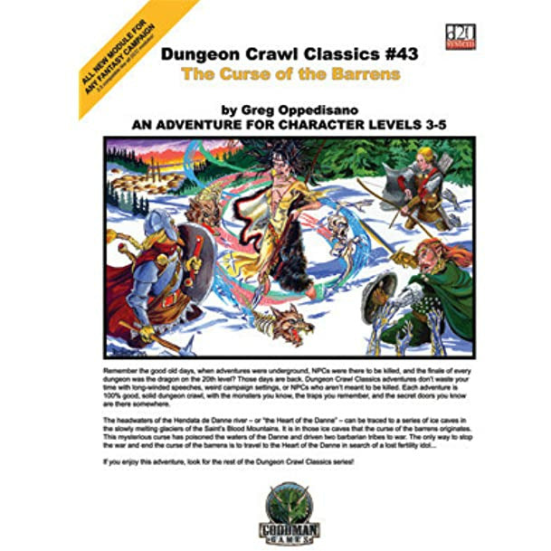 DUNGEON CRAWL CLASSICS #43: CURSE OF THE BARRENS NEW - Tistaminis