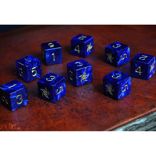 ELDER DICE ASTRAL STAR BLUE DICE NEW - Tistaminis