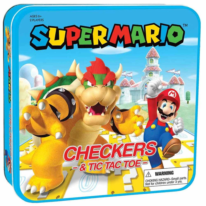 SUPER MARIO CHECKERS BOARD GAME NEW - Tistaminis