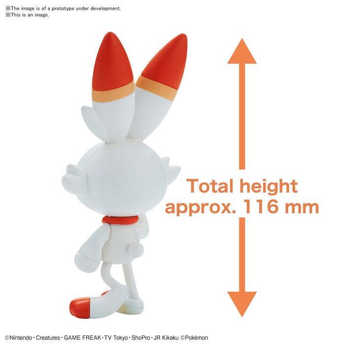 Pokemon Model Kit Quick!! 05 SCORBUNNY New - Tistaminis