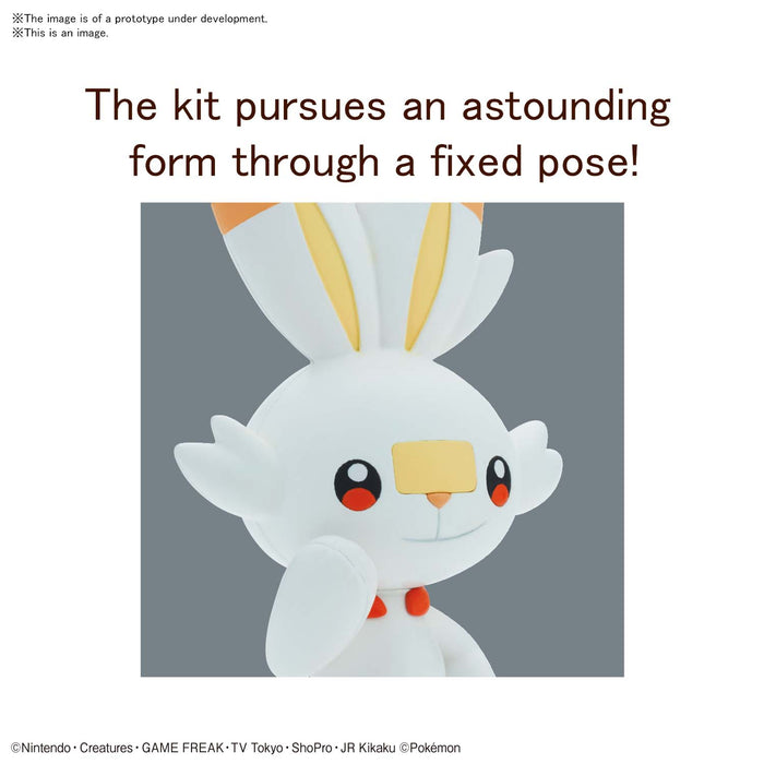 Pokemon Model Kit Quick!! 05 SCORBUNNY New - Tistaminis