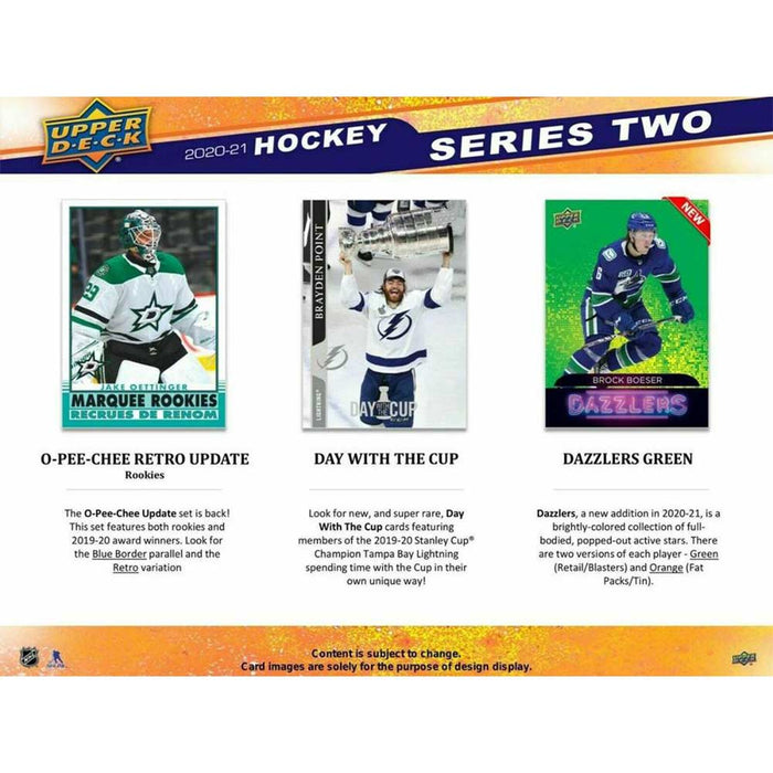 2021 UPPER DECK HOCKEY CARD SERIES 2 RETAIL NEW - Tistaminis