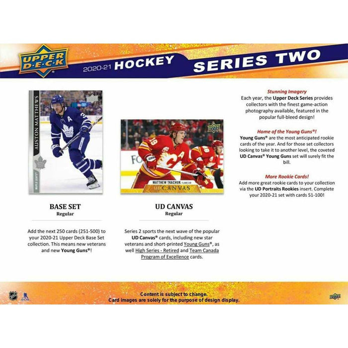 2021 UPPER DECK HOCKEY CARD SERIES 2 RETAIL NEW - Tistaminis