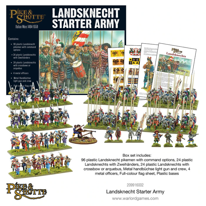 Pike and Shotte Landsknecht Starter Army New - Tistaminis