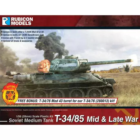 Rubicon Soviet  T-34/85 – Mid & Late War New - Tistaminis