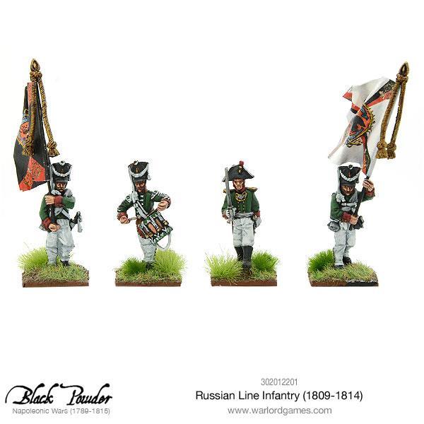 Black Powder Russian Line Infantry 1809-1814 New - Tistaminis