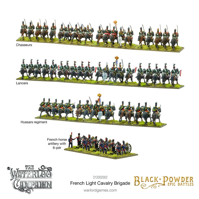 Black Powder Epic Battles: Waterloo - French Light Cavalry Brigade New - Tistaminis