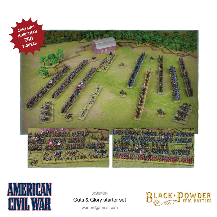 Black Powder Epic Battles - American Civil War Guts & Glory starter set - Tistaminis