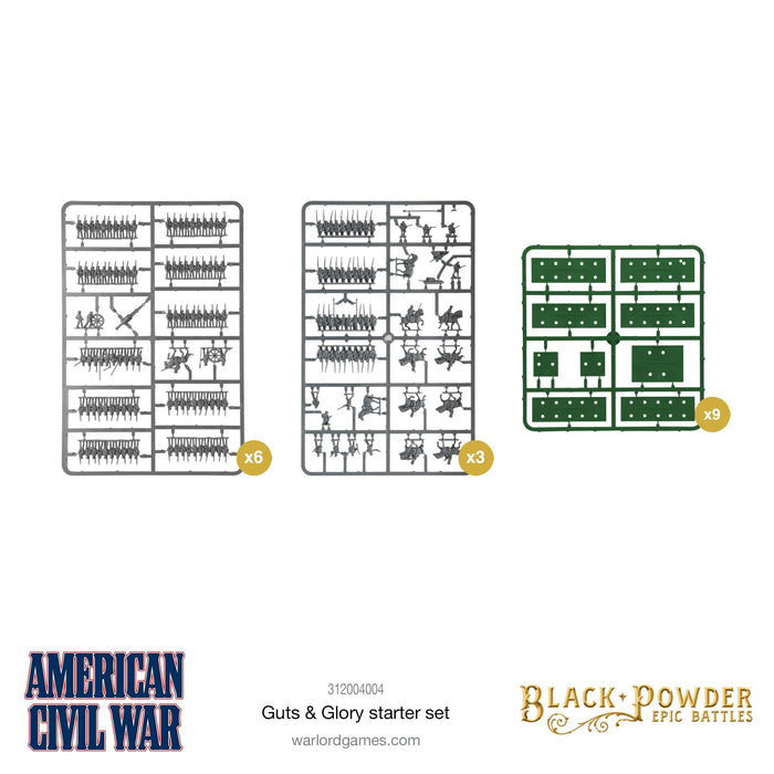 Black Powder Epic Battles - American Civil War Guts & Glory starter set - Tistaminis