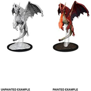 Dungeons and Dragons Nolzurs  Miniatures: Wave 11: Young Red Dragon New - Tistaminis