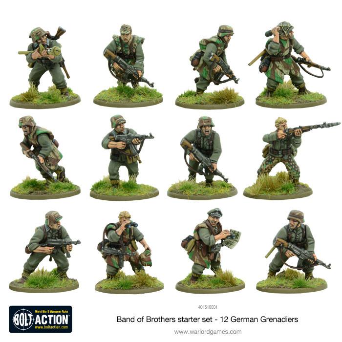 Bolt Action Band Of Brothers US and German Core Starter Set New - Tistaminis