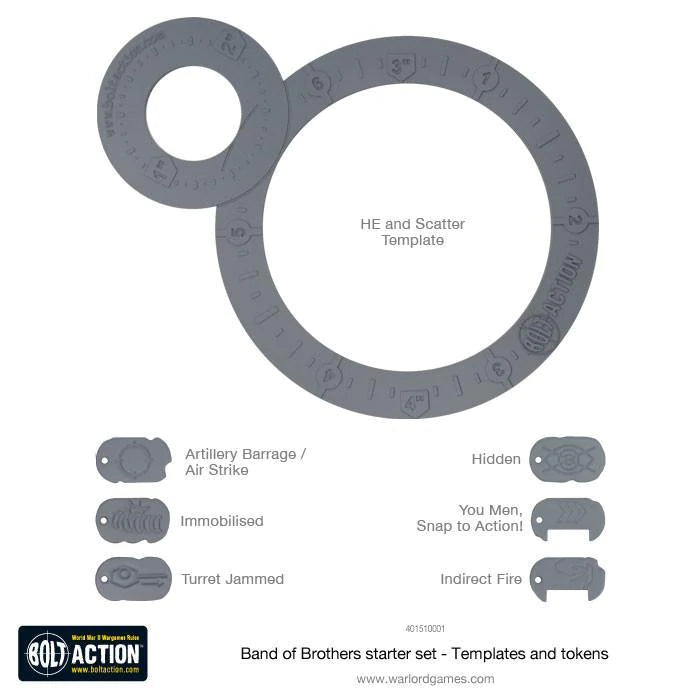 Bolt Action Band Of Brothers US and German Core Starter Set New - Tistaminis