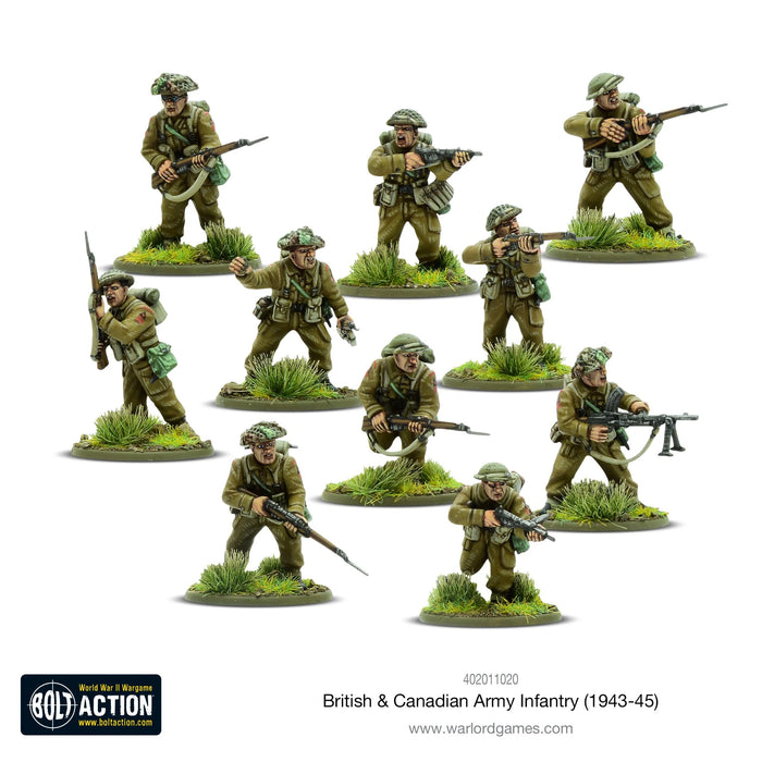 Bolt Action British & Canadian Army infantry (1943-45) New - Tistaminis