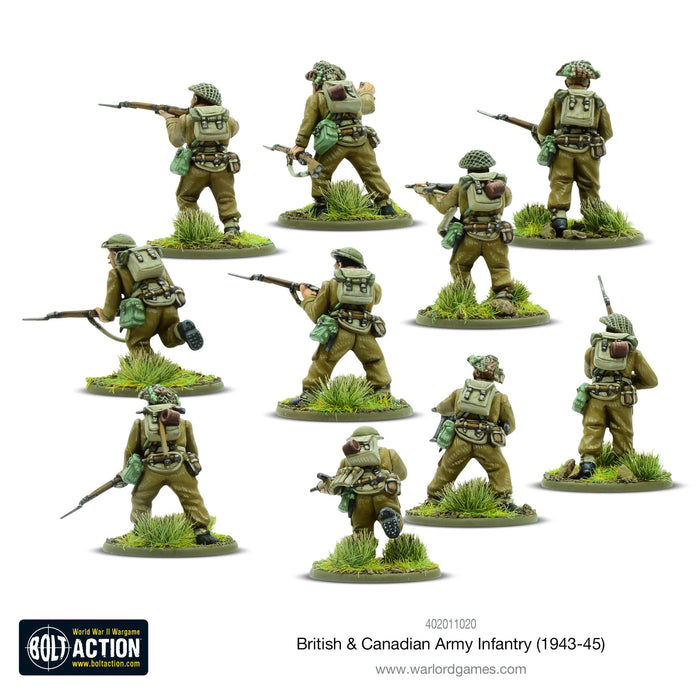 Bolt Action British & Canadian Army infantry (1943-45) New - Tistaminis