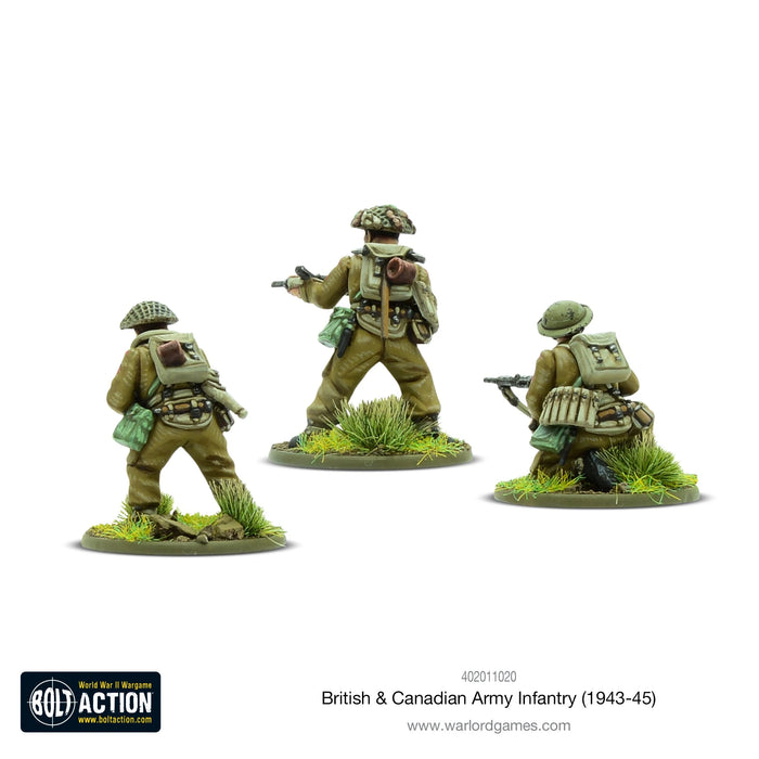 Bolt Action British & Canadian Army infantry (1943-45) New - Tistaminis