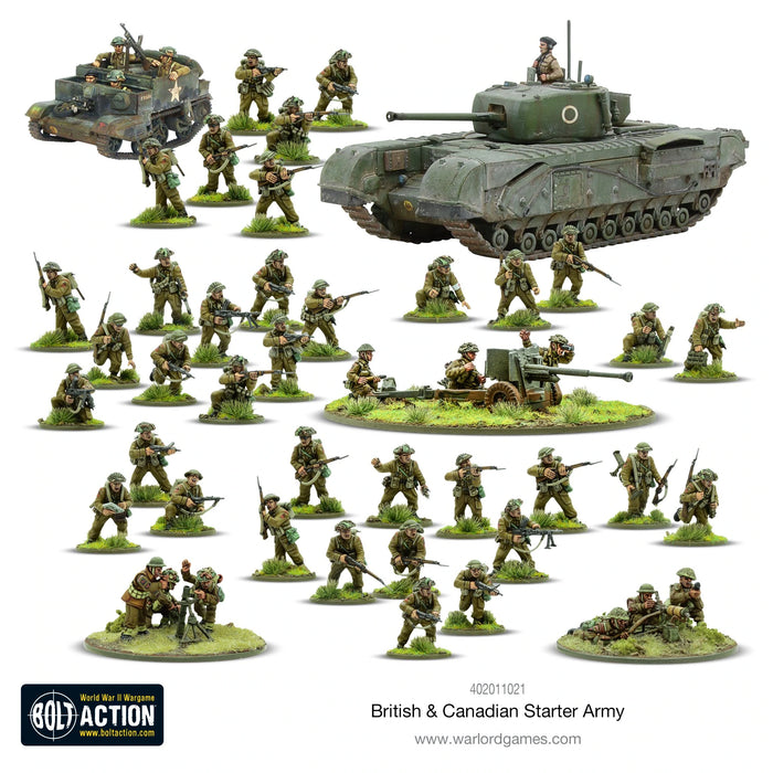 Bolt Action British & Canadian Army (1943-45) starter army New - Tistaminis