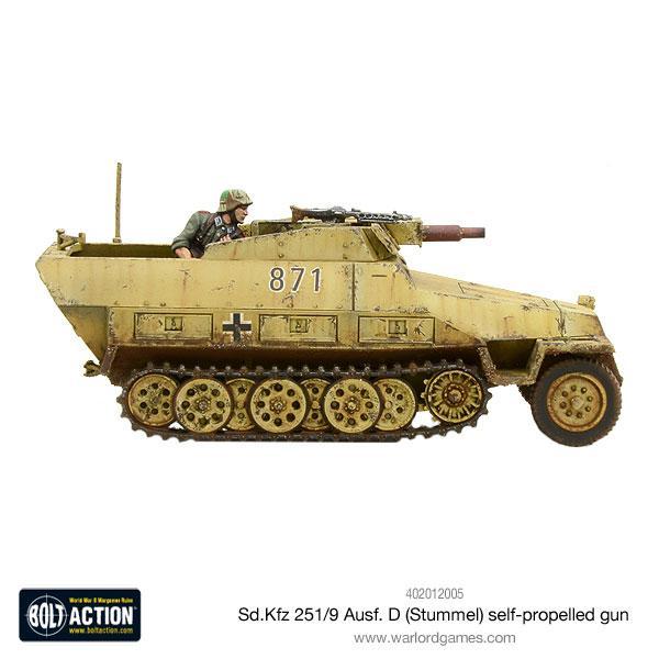 Bolt Action SD.KFZ 251/9 AUSF D Stummel New - Tistaminis