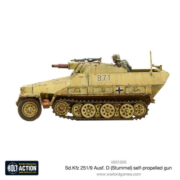 Bolt Action SD.KFZ 251/9 AUSF D Stummel New - Tistaminis