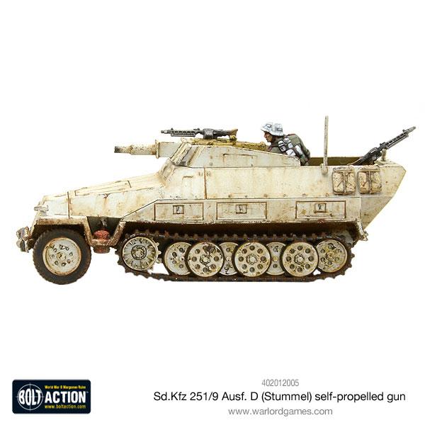 Bolt Action SD.KFZ 251/9 AUSF D Stummel New - Tistaminis