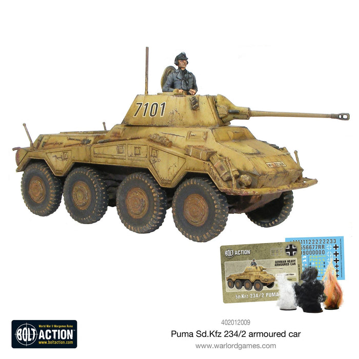 Bolt Action Puma Sd.Kfz 234/2 Armoured Car New - Tistaminis