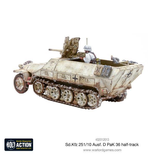 Bolt Action German	Sd.Kfz 251/10 ausf D (3.7mm Pak) Half Track New - Tistaminis