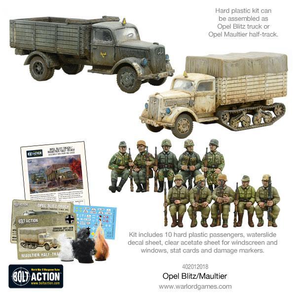 Bolt Action Opel Blitz / Maultier New - Tistaminis