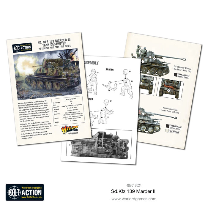 Bolt Action SD.KFZ 139 Marder III New - Tistaminis