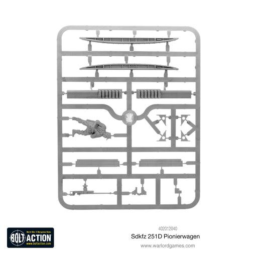 Bolt Action German Plastic Sd.Kfz 251 D Pionierwagen New - Tistaminis