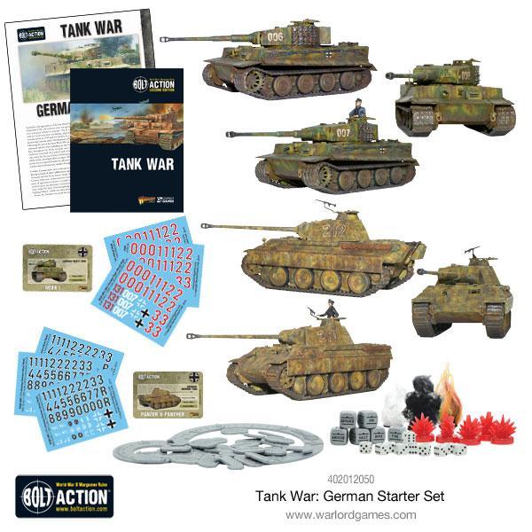 Bolt Action Tank War: German starter set New - Tistaminis