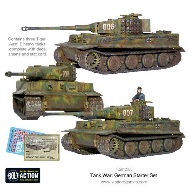 Bolt Action Tank War: German starter set New - Tistaminis