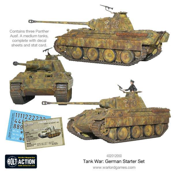 Bolt Action Tank War: German starter set New - Tistaminis