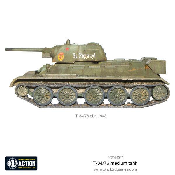 Bolt Action T-34/76 Medium Tank New - Tistaminis