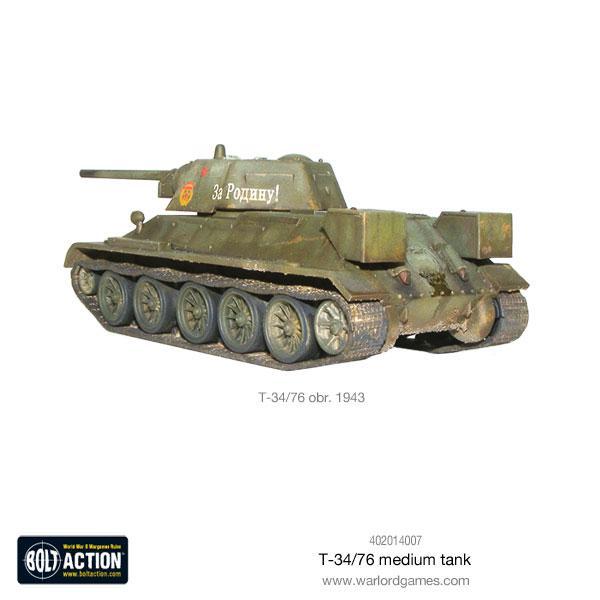 Bolt Action T-34/76 Medium Tank New - Tistaminis