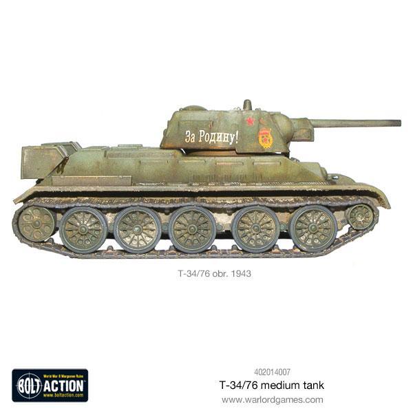 Bolt Action T-34/76 Medium Tank New - Tistaminis