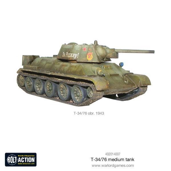 Bolt Action T-34/76 Medium Tank New - Tistaminis