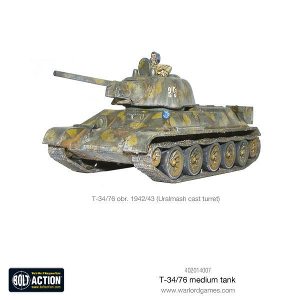 Bolt Action T-34/76 Medium Tank New - Tistaminis