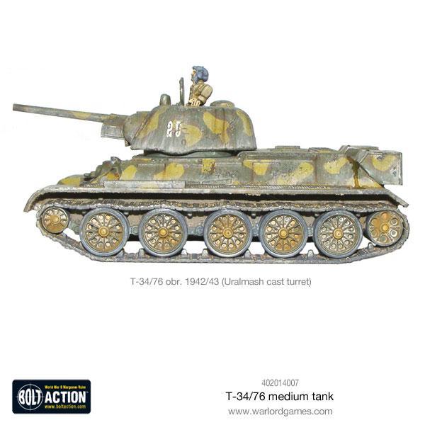 Bolt Action T-34/76 Medium Tank New - Tistaminis