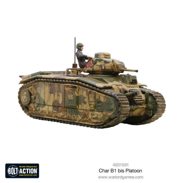 Bolt Action Char B1 bis Platoon New - Tistaminis