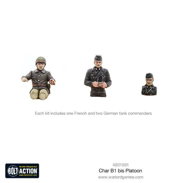 Bolt Action Char B1 bis Platoon New - Tistaminis