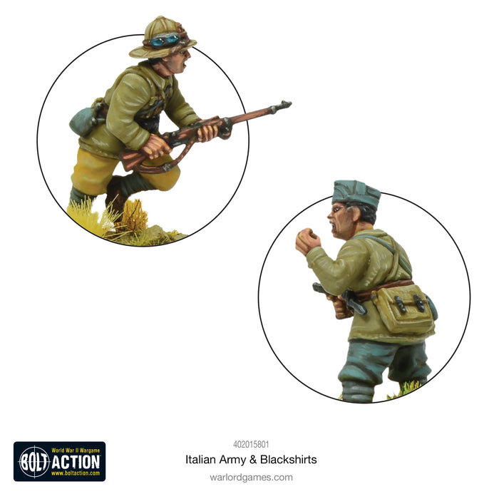 Bolt Action Italian Army & Blackshirts New - Tistaminis