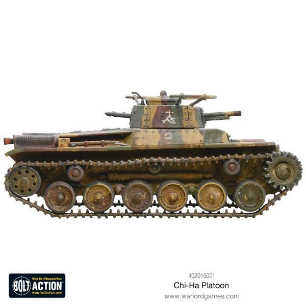 Bolt Action Japanese Chi-Ha Platoon New - Tistaminis