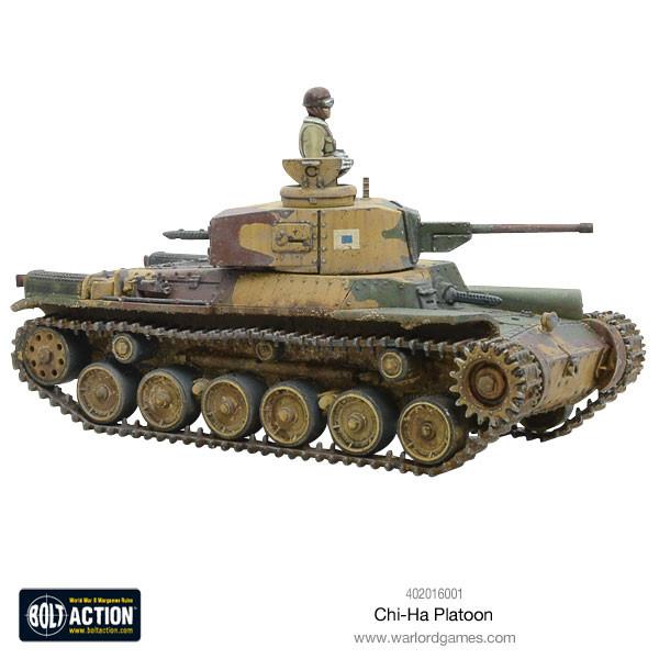 Bolt Action Japanese Chi-Ha Platoon New - Tistaminis