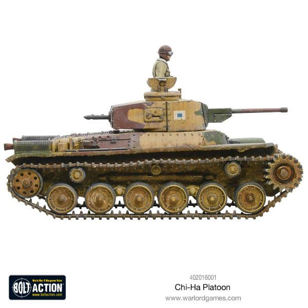 Bolt Action Japanese Chi-Ha Platoon New - Tistaminis