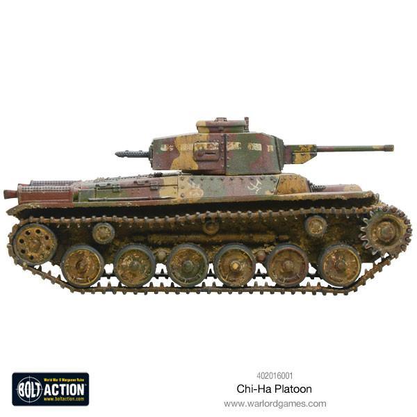 Bolt Action Japanese Chi-Ha Platoon New - Tistaminis