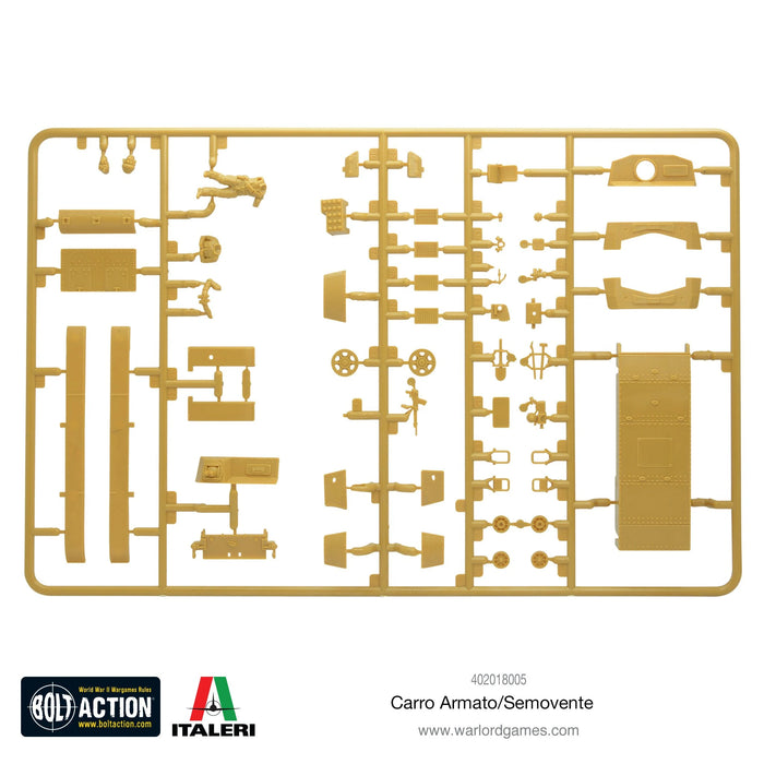 Bolt Action Italian Carro Armato / Semovente New - Tistaminis