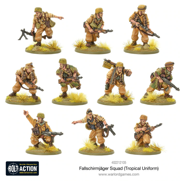 Bolt Action German Fallschirmjager Squad (Tropical Uniform) New - 402212105 - Tistaminis