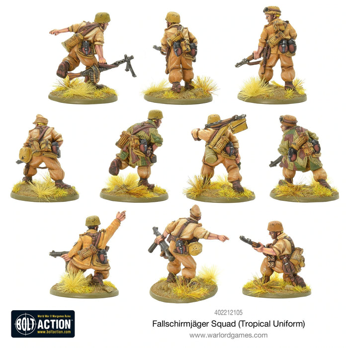 Bolt Action German Fallschirmjager Squad (Tropical Uniform) New - 402212105 - Tistaminis